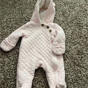 Carter's Soft Pink Quilted Snowsuit